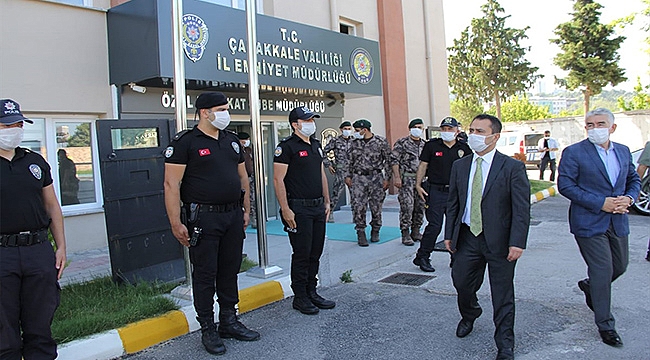 VALİ AKTAŞ, ÖZEL HAREKAT ŞUBE MÜDÜRLÜĞÜNÜ ZİYARET ETTİ