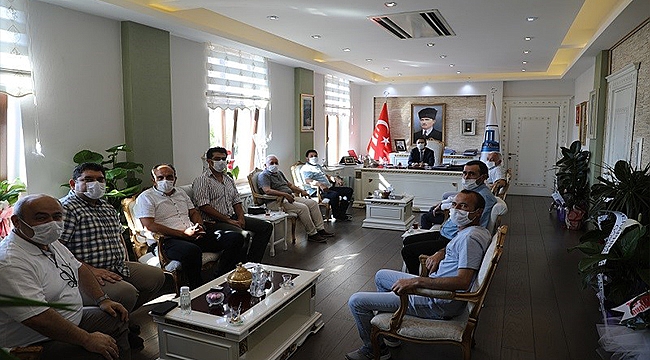 VALİ AKTAŞ, TÜRKİYE KAMU-SEN İL TEMSİLCİLİĞİNİ KABUL ETTİ