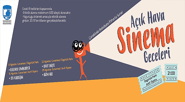 AÇIK HAVA SİNEMA GECELERİ BAŞLIYOR