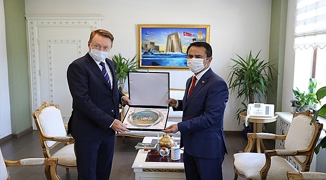 AVUSTRALYA ANKARA BÜYÜKELÇİSİ MARC INNES-BROWN'DAN VALİ AKTAŞ'A ZİYARET