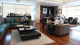 BAŞKAN GÖKHAN KONUKLARINI AĞIRLADI