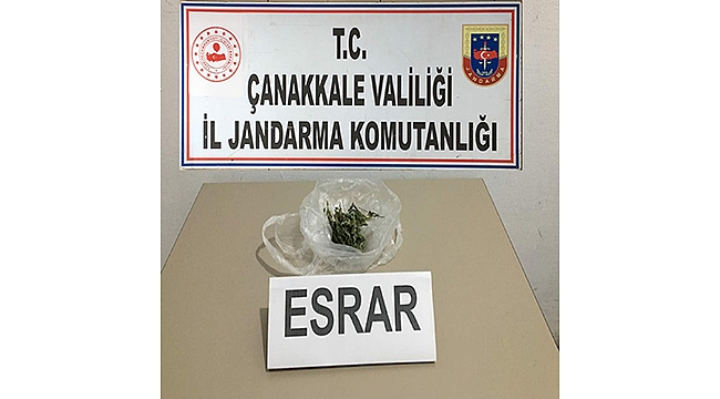 ÇANAKKALE'DE UYUŞTURUCU OPERASYONU