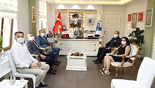 ÇANAKKALE DİŞ HEKİMLERİ ODASINDAN VALİ AKTAŞ'A ZİYARET