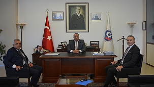 HALKBANKASI YETKİLİLERİNDEN BAŞKAN SEMİZOĞLU'NA ZİYARET 