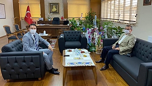 KAYMAKAM GÜRDAL'DAN YENİ KAYMAKAMA ZİYARET 