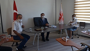 VALİ AKTAŞ, MUHTARLAR DERNEĞİNİ ZİYARET ETTİ