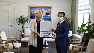 YENİ ZELANDA'NIN ANKARA BÜYÜKELÇİSİ WENDY HİNTON, VALİ AKTAŞ'I ZİYARET ETTİ