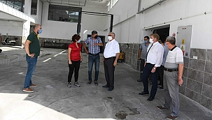 BAŞKAN GÖKHAN TEKNİK HİZMETLER KAMPÜSÜNDE İNCELEMELERDE BULUNDU