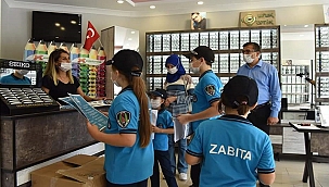 ÇAN BELEDİYE BAŞKANI BÜLENT ÖZ MİNİK ZABITALARLA İŞ YERLERİNİ DENETLEDİ