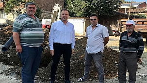 ÇOMAKLI'DA KANALİZASYON ÇALIŞMALARI SÜRÜYOR