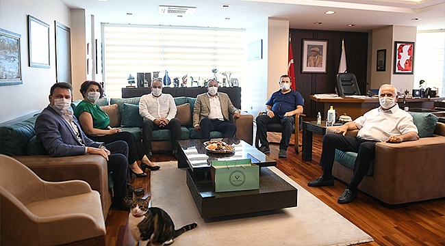 ÇTSO'DAN ÇANAKKALE BELEDİYE BAŞKANLIĞINA ZİYARET 