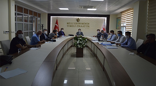 TOPRAK KORUMA KURULU TOPLANTISI VALİ İLHAMİ AKTAŞ'IN BAŞKANLIĞINDA YAPILDI