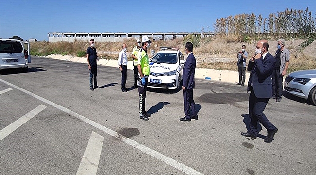 VALİ AKTAŞ, BİGA GÖKTEPE KÖYÜ POLİS UYGULAMA NOKTASINI ZİYARET ETTİ