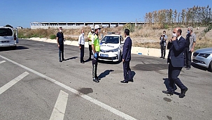 VALİ AKTAŞ, BİGA GÖKTEPE KÖYÜ POLİS UYGULAMA NOKTASINI ZİYARET ETTİ