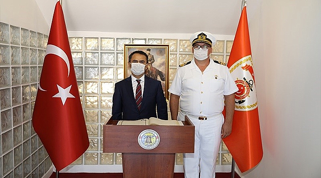 VALİ AKTAŞ, SAHİL GÜVENLİK ÇANAKKALE GRUP KOMUTANINI ZİYARET ETTİ