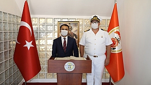 VALİ AKTAŞ, SAHİL GÜVENLİK ÇANAKKALE GRUP KOMUTANINI ZİYARET ETTİ