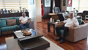 BAŞKAN GÖKHAN ESKİ ÇEVRE BAKANI ÜÇPINARLAR'I AĞIRLADI