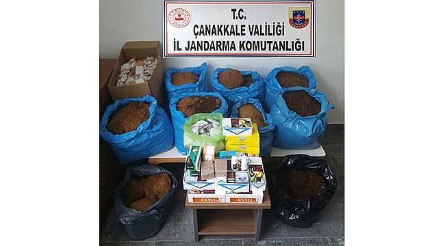 BİGA'DA KAÇAK TÜTÜN OPERASYONU!