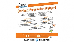 ÇOCUK KÜLTÜR EVİ ÇEVRİM İÇİ PAYLAŞIM PROGRAMI BAŞLIYOR