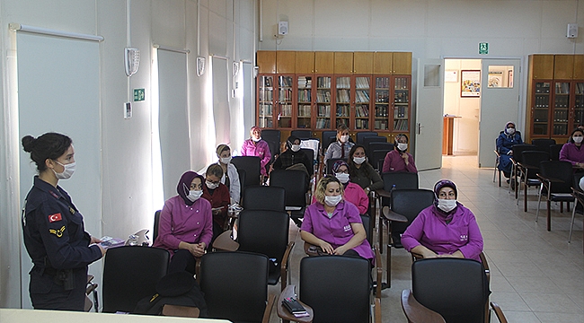 KADINA YÖNELİK ŞİDDETLE MÜCADELE BİLGİLENDİRME FAALİYETİ ÇAN'DA YAPILDI