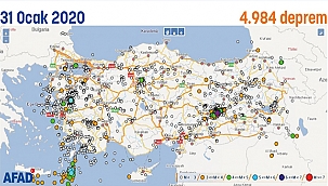 KORKUTAN DEPREM HARİTASI!
