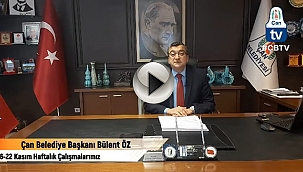 BAŞKAN ÖZ: "İŞİMİZ GÜCÜMÜZ ÇAN"