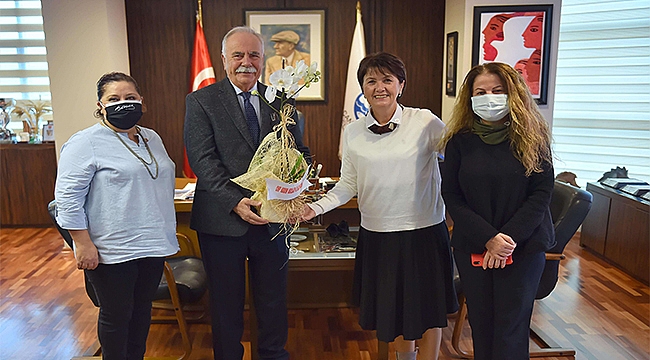 CHP KADIN KOLLARI MERKEZ YÖNETİM KURULU ÜYESİ AVCI'DAN BAŞKAN GÖKHAN'A ZİYARET