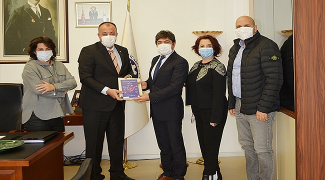 ÇOMÜ SPOR BİLİMLERİ FAKÜLTESİ YETKİLİLERİNDEN ÇTSO'YA ZİYARET