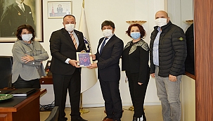 ÇOMÜ SPOR BİLİMLERİ FAKÜLTESİ YETKİLİLERİNDEN ÇTSO'YA ZİYARET