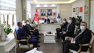 KENT KONSEYLERİ BAŞKANLARINDAN VALİ AKTAŞ'A ZİYARET