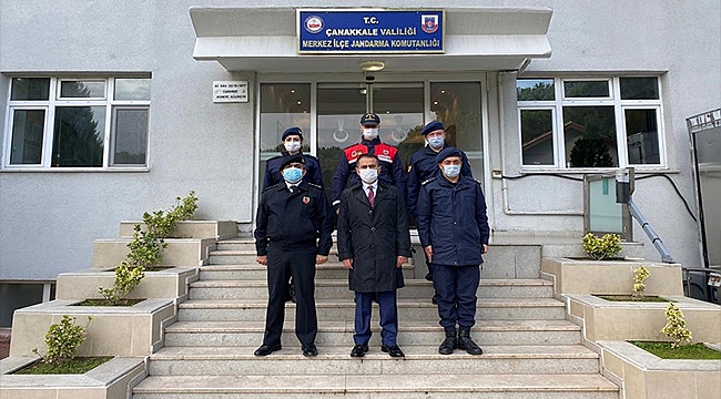 VALİ AKTAŞ, ÇANAKKALE MERKEZ İLÇE JANDARMA KOMUTANLIĞINI ZİYARET ETTİ