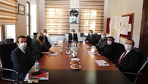 VALİ AKTAŞ, KÜLTÜR VARLIKLARINI KORUMA BÖLGE KURULUNU ZİYARET ETTİ