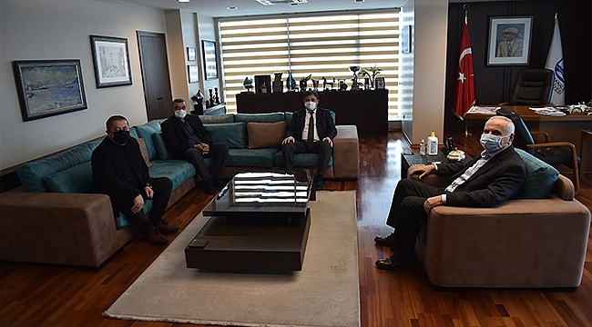 BAŞKAN GÖKHAN KONUKLARINI AĞIRLADI