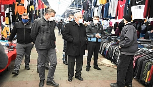 BAŞKAN GÖKHAN PAZAR YERİNİ DENETLEDİ