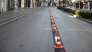 DEMİRCİOĞLU'NDA YOL ÇİZGİLERİ YENİLENDİ