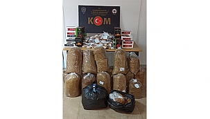 EZİNE'DE 80 KİLOGRAM TÜTÜNE EL KONDU!