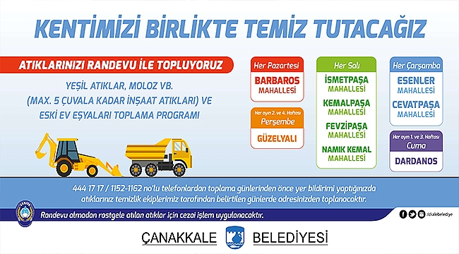 KENTİMİZİ BİRLİKTE TEMİZ TUTACAĞIZ