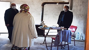 MALTEPE KÖYÜNDE EVİ YANAN VATANDAŞA KONTEYNIR KURULDU