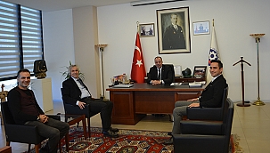 ALAMOS GOLD YETKİLİLERİ ÇTSO YÖNETİM KURULU BAŞKANI SELÇUK SEMİZOĞLU'NU ZİYARET ETTİ