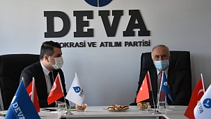BAŞKAN GÖKHAN DEVA PARTİSİ YÖNETİMİNİ ZİYARET ETTİ