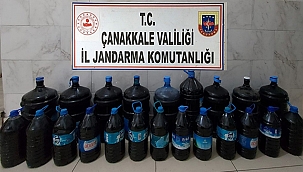 ÇANAKKALE'DE 240 LİTRE SAHTE İÇKİ ELE GEÇİRİLDİ!