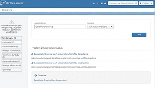 ÇOMÜSEM ARTIK E-DEVLET UYGULAMASINDA