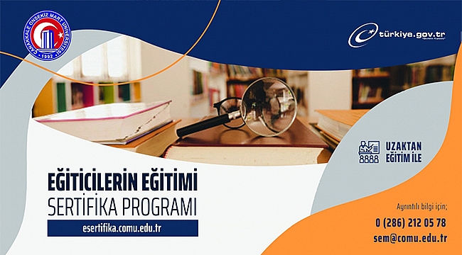 EĞİTİCİLERİN EĞİTİMİ SERTİFİKA PROGRAMI BAŞLADI