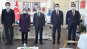 KAYMAKAM ADAYLARINDAN VALİ AKTAŞ'A ZİYARET