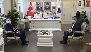 SENDİKA BAŞKANLARINDAN VALİ AKTAŞ'A ZİYARETLER