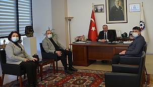 TOBB ÇANAKKALE AKADEMİK DANIŞMANI ÇTSO YÖNETİM KURULU BAŞKANI'NI ZİYARET ETTİ