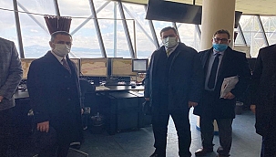 VALİ AKTAŞ, GEMİ TRAFİK HİZMETLERİ MERKEZİNDE İNCELEMELERDE BULUNDU