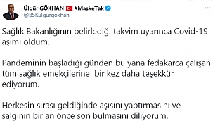 BAŞKAN GÖKHAN AŞISINI OLDU