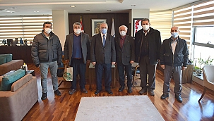 BAŞKAN GÖKHAN KOOPERATİF BAŞKANLARINI AĞIRLADI