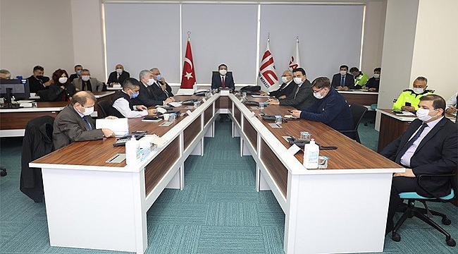 KIŞ TEDBİRLERİ KOORDİNASYON KURULU TOPLANTISI VALİ AKTAŞ BAŞKANLIĞINDA GERÇEKLEŞTİRİLDİ